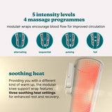 Homedics knee compression massage sleeve adjustable straps (British brand)