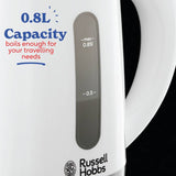 Russell Hobbs travel kettle white 0.85L (British brand)