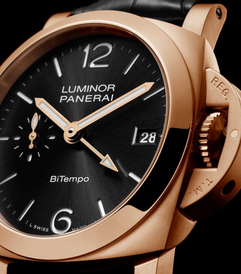 Panerai Goldtech Luminor Quaranta BiTempo watch 40mm - British product