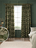 William Morris curtains green Acanthus velvet made to measure, UK version