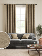 Next William Morris At Home Natural Strawberry Thief Woven Made to Measure Curtains- Buy online at McGrocer