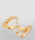 Sophie Bille Brahe yellow gold diamond ocean ring (British brand)