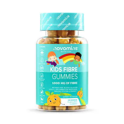 Holland & Barrett Novomins Kids Fibre Orange Gummies 30 Count- Buy online at McGrocer