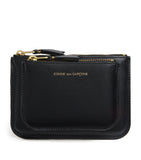 Comme des Garçons medium leather logo wallet, UK version