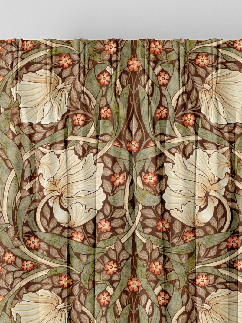 William Morris Pimpernel velvet curtains made to measure British brand