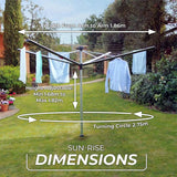 Vileda Sun-Rise outdoor clothes airer 50m (British brand)