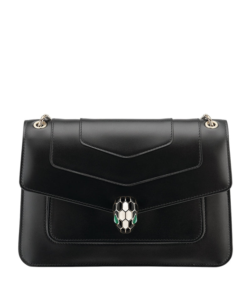 Bvlgari Serpenti Forever medium leather shoulder bag, UK version