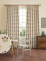 Next William Morris At Home Natural Lily Flower Embroidered Curtains Made to Measure- Buy online at McGrocer