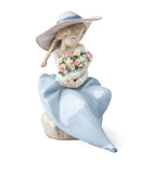 Lladró Fragrant Bouquet Girl figurine 20cm - British product