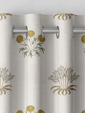 William Morris embroidered curtains with lily flower design, imported from the UK