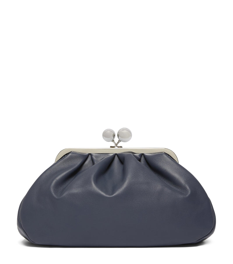 Weekend Max Mara Pasticcino medium leather clutch bag - British product