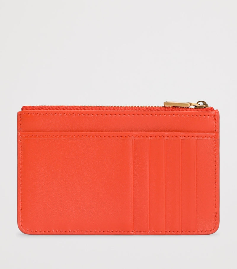 Dolce&Gabbana leather card holder with gold hardware - British product