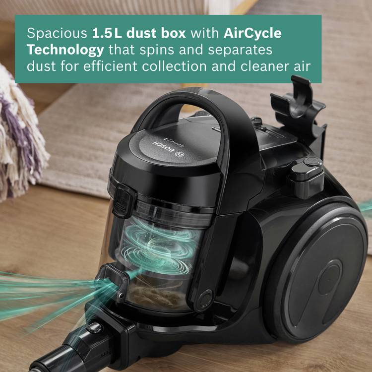 Bosch Serie 2 corded bagless cylinder vacuum cleaner, imported from the UK