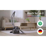 Bosch Serie 2 corded bagless cylinder vacuum cleaner, imported from the UK