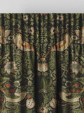 William Morris Green Strawberry Thief made to measure curtains, UK version