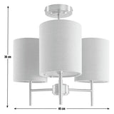 Argos Home sage green 3 light ceiling light 40cm, UK version