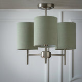 Argos Home sage green 3 light ceiling light 40cm, UK version