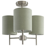 Argos Home sage green 3 light ceiling light 40cm, UK version