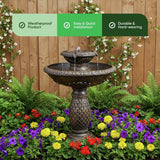 Streetwize garden solar bird bath fountain - British product