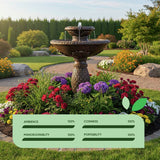 Streetwize garden solar bird bath fountain - British product