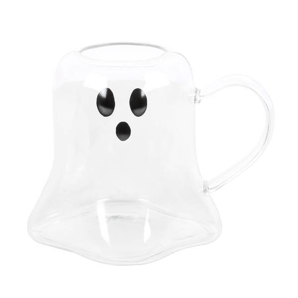 Something Different ghost glass mug 600ml Halloween design (British brand)