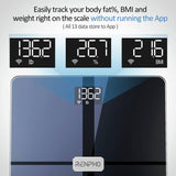 Renpho smart body scale in black (British brand)