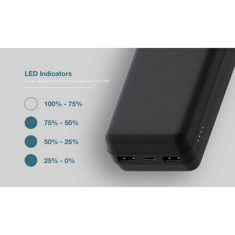 Juice ECO portable power bank 30000mAh black, UK version