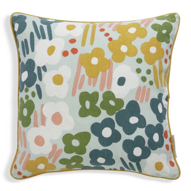 Habitat Scion Spring Meadow cushion 43x43cm, imported from the UK