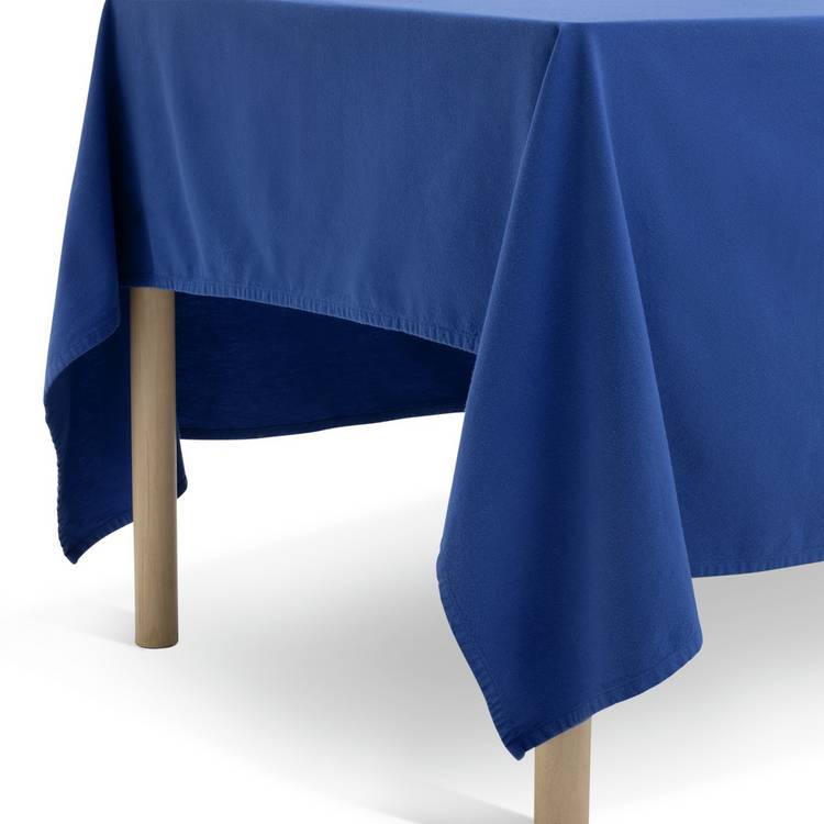 Habitat Maubec blue cotton tablecloth 180x240cm, imported from the UK