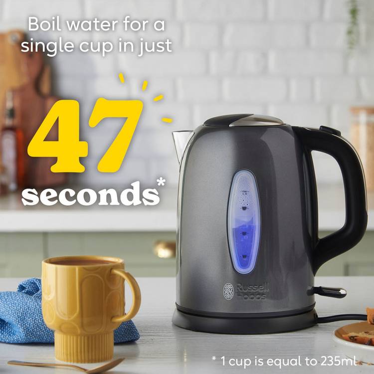 Russell Hobbs Worcester jug kettle grey 1.7 litre - British product