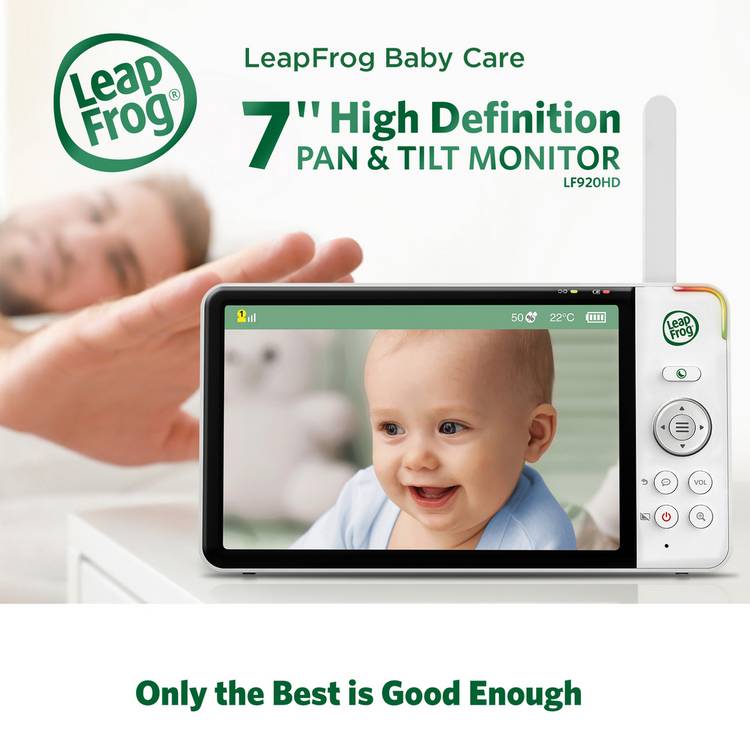 LeapFrog 7-inch video baby monitor with colour night vision (British brand)