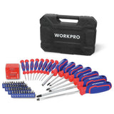 WORKPRO 56 piece screwdriver set, imported from the UK