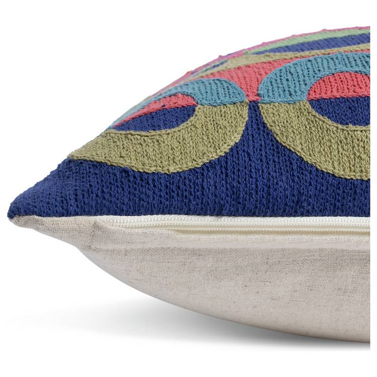 Habitat Ronda embroidered cushion 43x43cm - British product