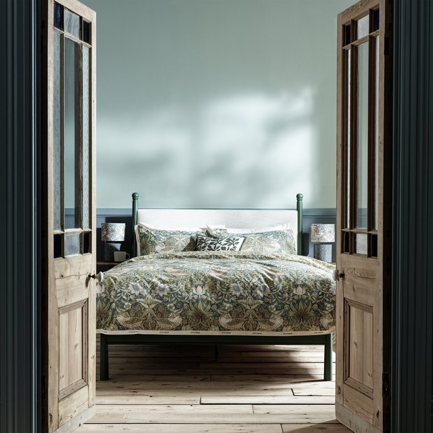 Habitat x Morris & Co. Strawberry Thief bedding, imported from the UK