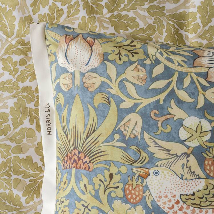 Habitat x Morris & Co. Strawberry Thief bedding, imported from the UK