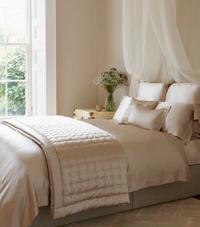 Harrods Gingerlily Silk Double Flat Sheet 230cm x 310cm- Buy online at McGrocer