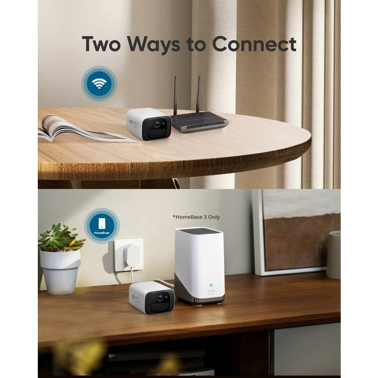eufy SoloCam C210 2K security camera with solar panel (British brand)