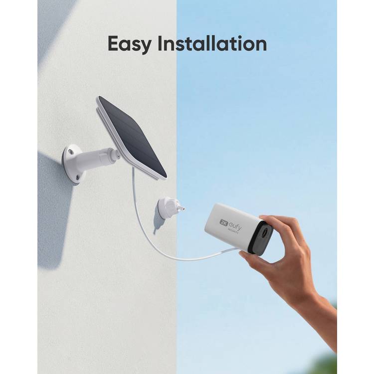 eufy SoloCam C210 2K security camera with solar panel (British brand)