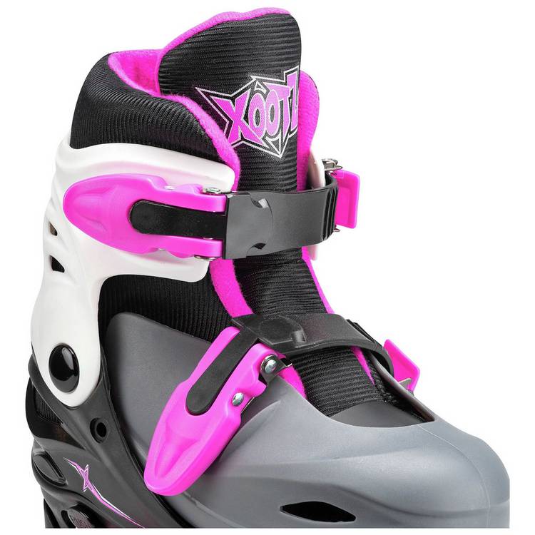 Xootz LED quad skates pink adjustable children's skates (British brand)