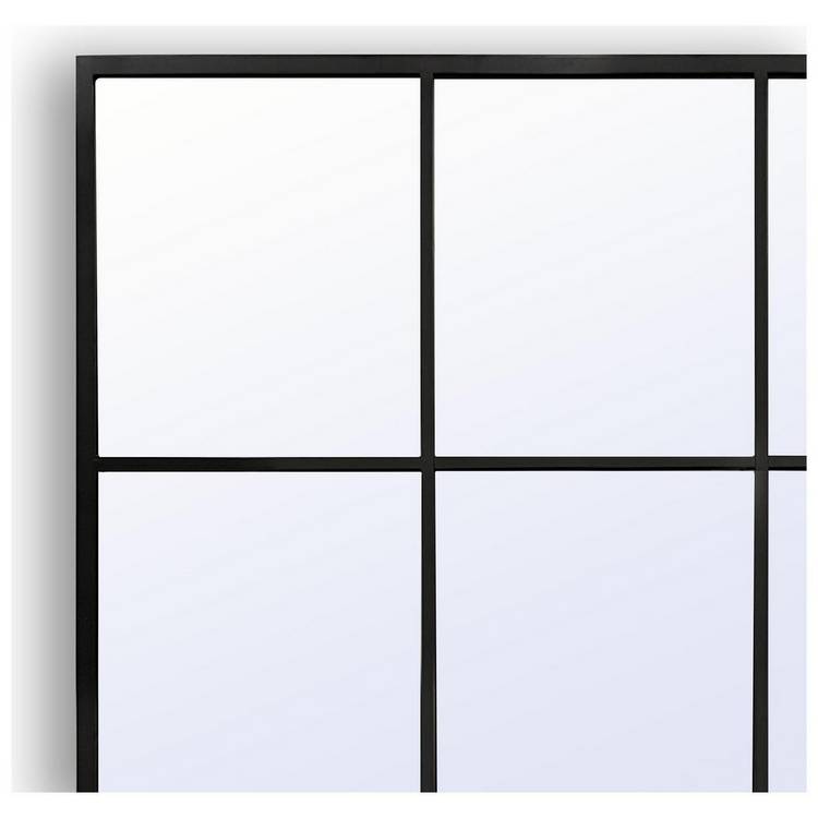 Habitat black window wall mirror 120x80cm, imported from the UK