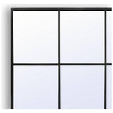 Habitat black window wall mirror 120x80cm, imported from the UK