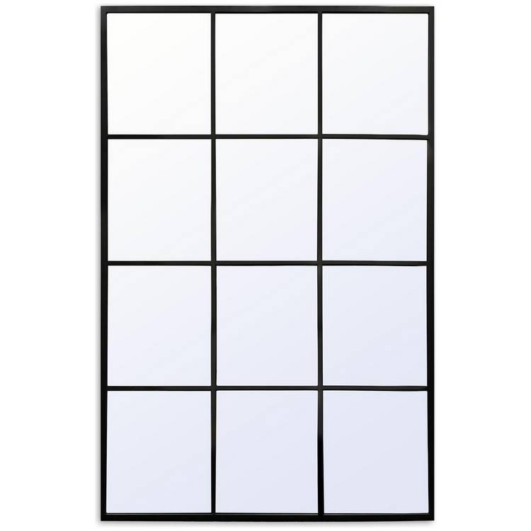 Habitat black window wall mirror 120x80cm, imported from the UK