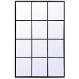 Habitat black window wall mirror 120x80cm, imported from the UK