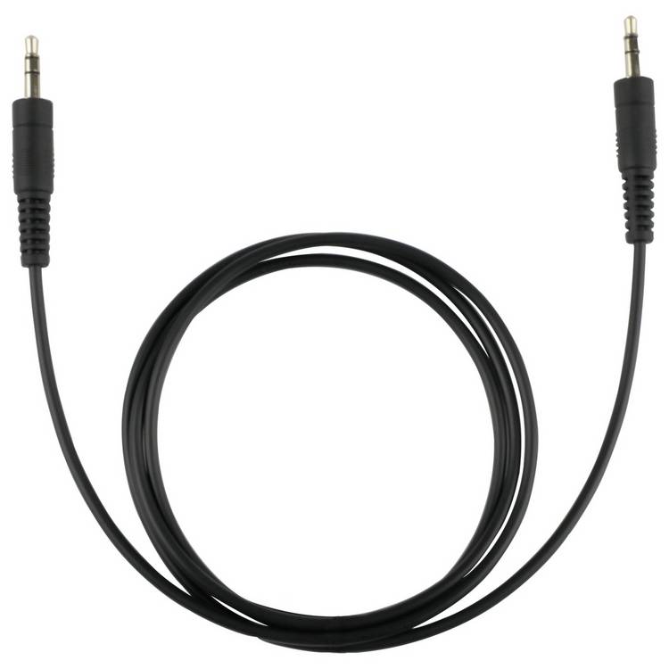 3.5mm audio cable black 1m - British product