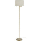 Argos Home brass candelabra floor lamp with natural shade H160cm (British brand)