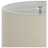 Argos Home brass candelabra floor lamp with natural shade H160cm (British brand)