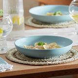 Argos Habitat Matte Glaze 4 Piece Stoneware Pasta Bowl Set Duck Egg- Buy online at McGrocer