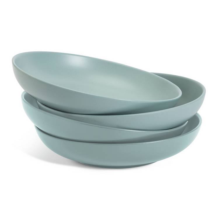 Habitat duck egg stoneware pasta bowl set, imported from the UK