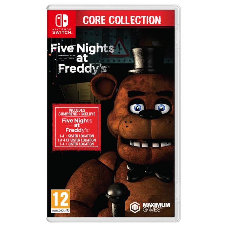 Five Nights at Freddy's Core Collection Switch game, imported from the UK