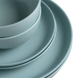 Habitat stoneware dinner set duck egg blue 12 piece, UK version